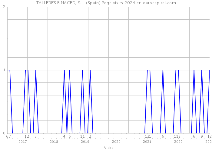 TALLERES BINACED, S.L. (Spain) Page visits 2024 