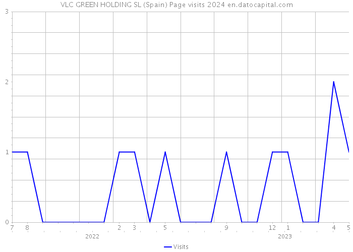 VLC GREEN HOLDING SL (Spain) Page visits 2024 