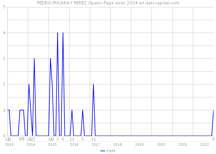 PEDRO IRIGARAY PEREZ (Spain) Page visits 2024 
