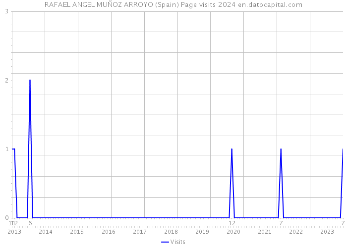 RAFAEL ANGEL MUÑOZ ARROYO (Spain) Page visits 2024 