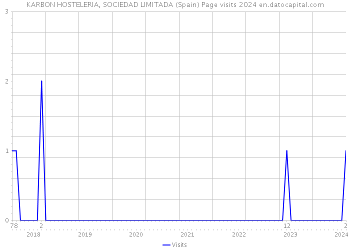 KARBON HOSTELERIA, SOCIEDAD LIMITADA (Spain) Page visits 2024 