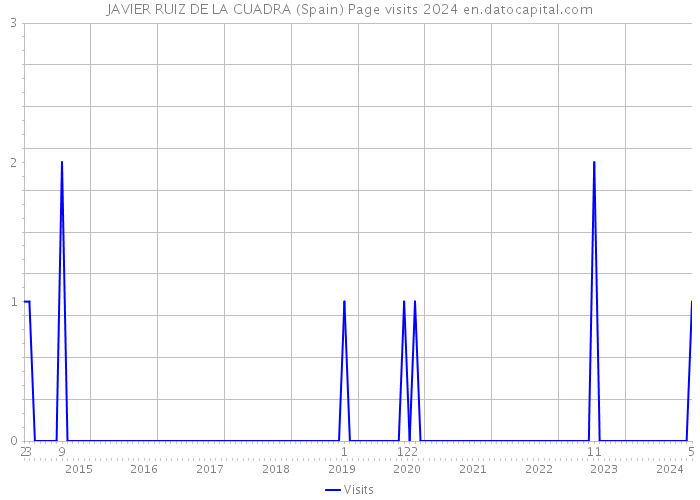 JAVIER RUIZ DE LA CUADRA (Spain) Page visits 2024 