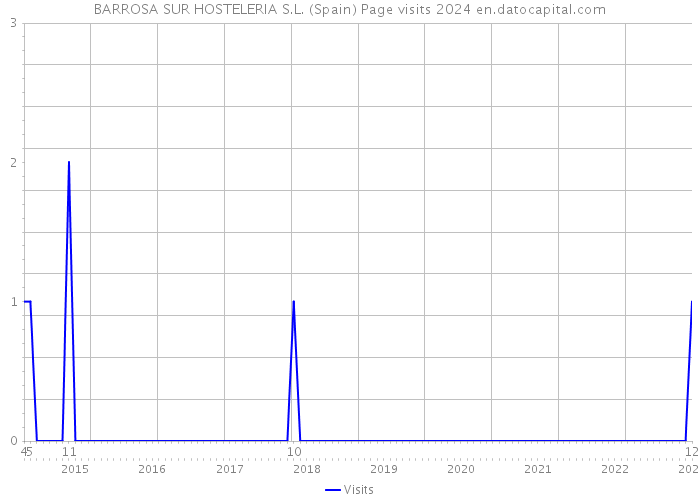 BARROSA SUR HOSTELERIA S.L. (Spain) Page visits 2024 