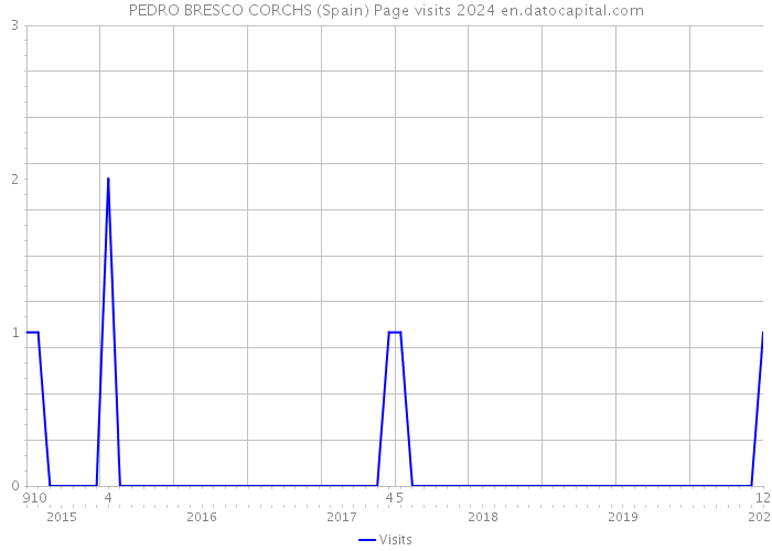 PEDRO BRESCO CORCHS (Spain) Page visits 2024 