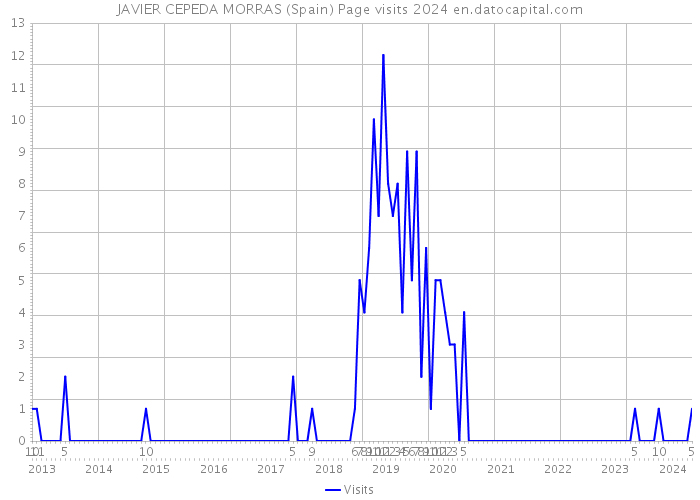 JAVIER CEPEDA MORRAS (Spain) Page visits 2024 