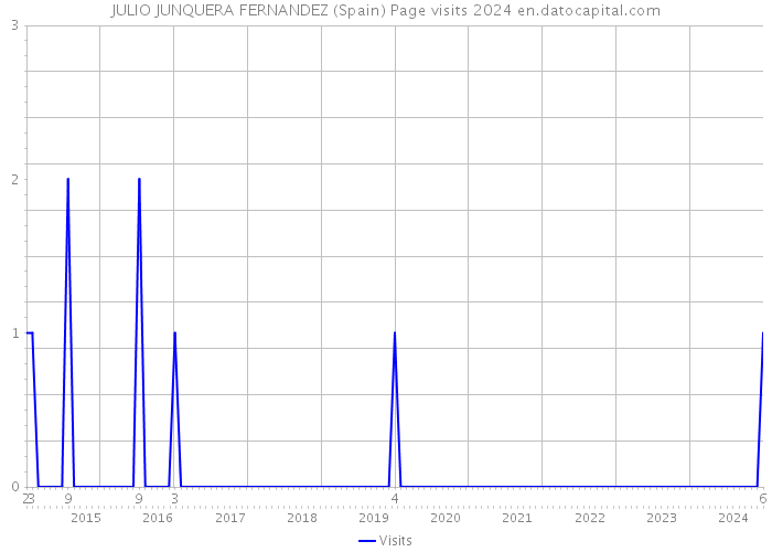 JULIO JUNQUERA FERNANDEZ (Spain) Page visits 2024 