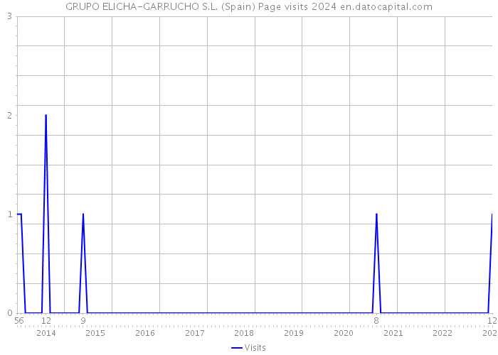 GRUPO ELICHA-GARRUCHO S.L. (Spain) Page visits 2024 