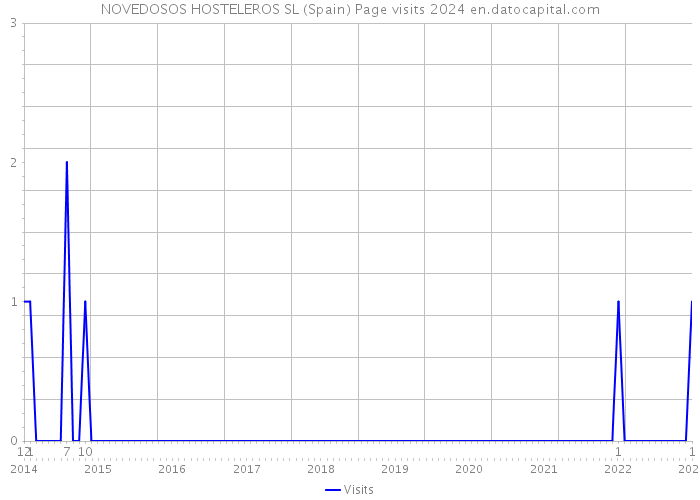 NOVEDOSOS HOSTELEROS SL (Spain) Page visits 2024 