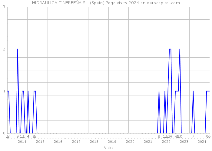 HIDRAULICA TINERFEÑA SL. (Spain) Page visits 2024 