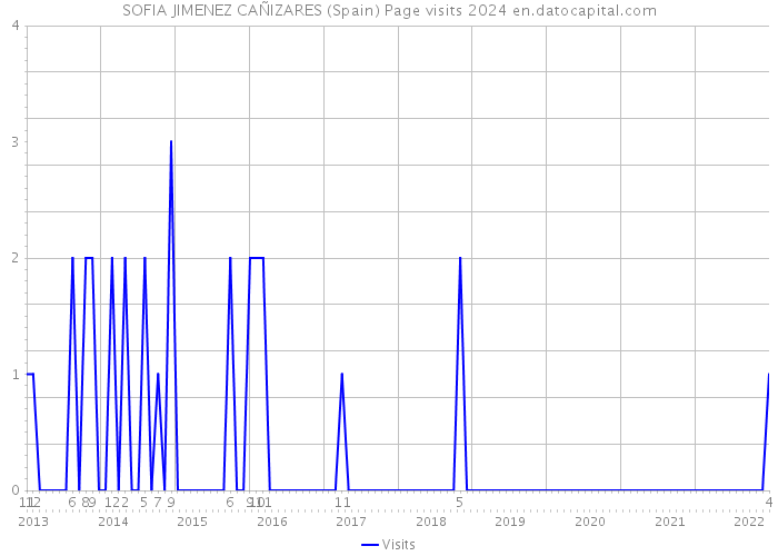 SOFIA JIMENEZ CAÑIZARES (Spain) Page visits 2024 