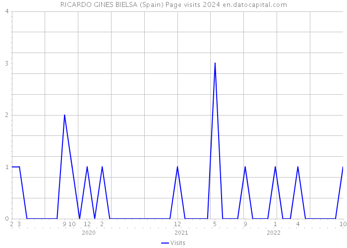 RICARDO GINES BIELSA (Spain) Page visits 2024 