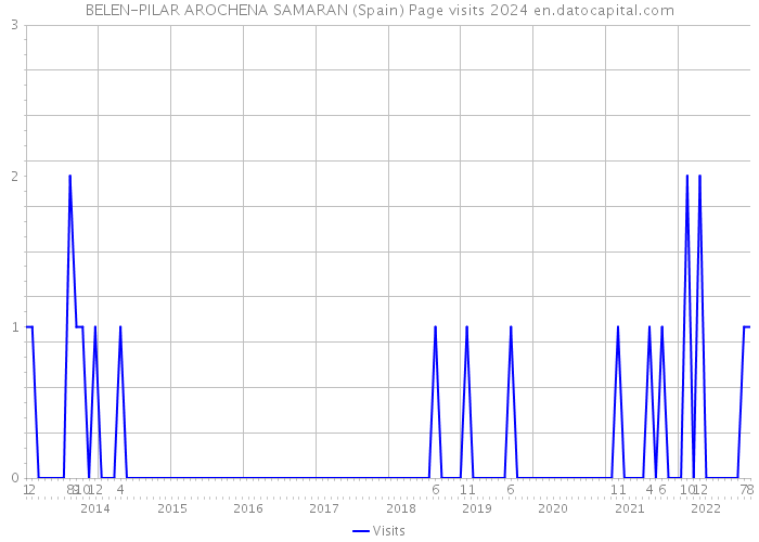 BELEN-PILAR AROCHENA SAMARAN (Spain) Page visits 2024 