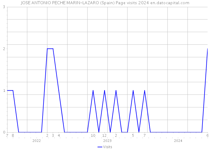 JOSE ANTONIO PECHE MARIN-LAZARO (Spain) Page visits 2024 