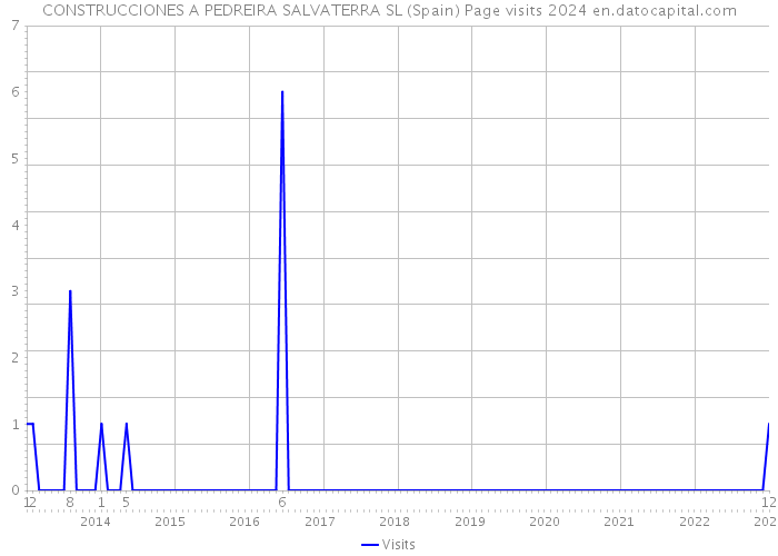 CONSTRUCCIONES A PEDREIRA SALVATERRA SL (Spain) Page visits 2024 