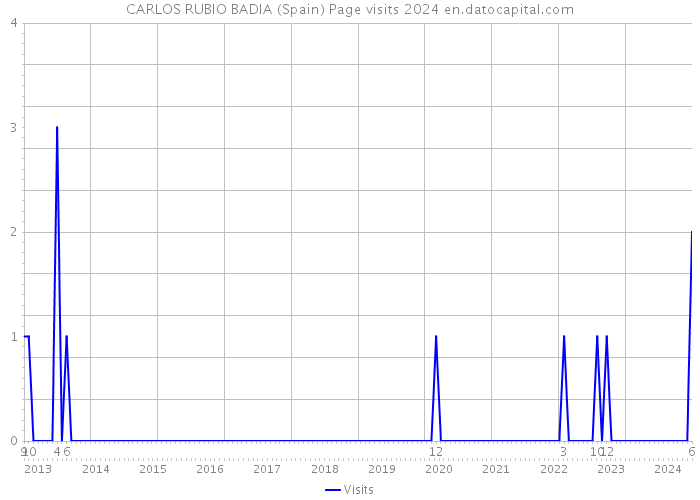 CARLOS RUBIO BADIA (Spain) Page visits 2024 