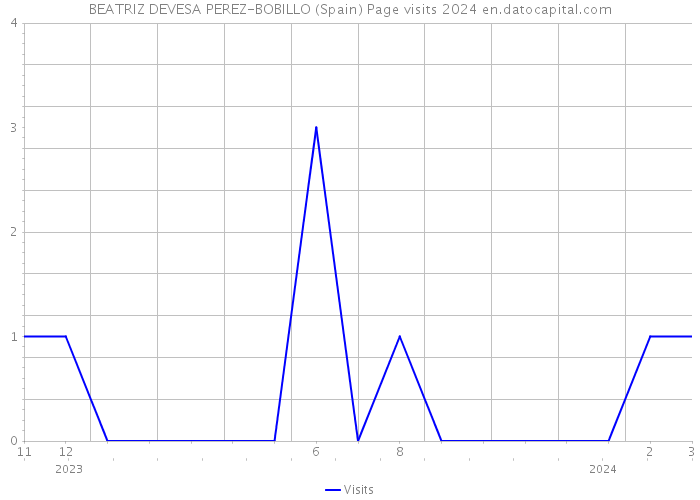 BEATRIZ DEVESA PEREZ-BOBILLO (Spain) Page visits 2024 