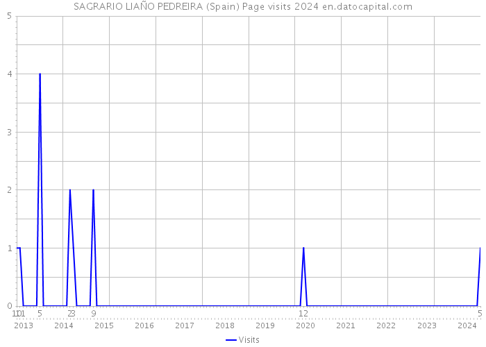 SAGRARIO LIAÑO PEDREIRA (Spain) Page visits 2024 