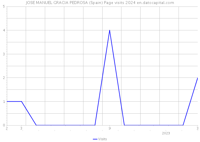 JOSE MANUEL GRACIA PEDROSA (Spain) Page visits 2024 