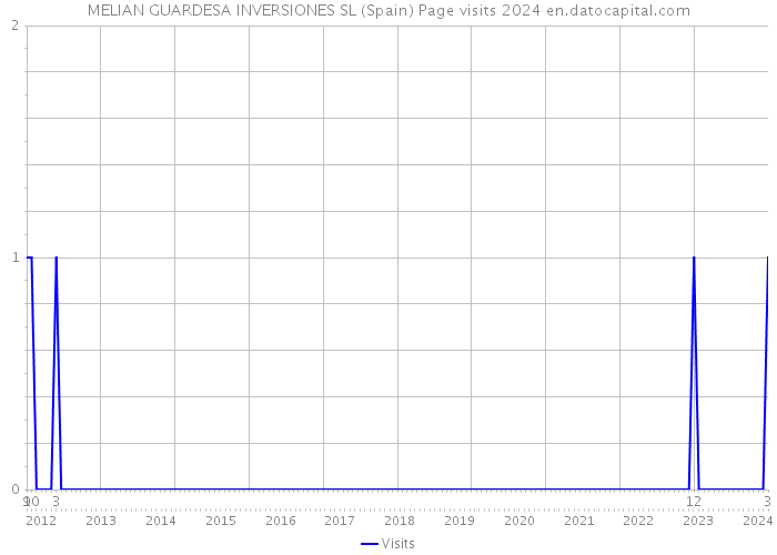 MELIAN GUARDESA INVERSIONES SL (Spain) Page visits 2024 