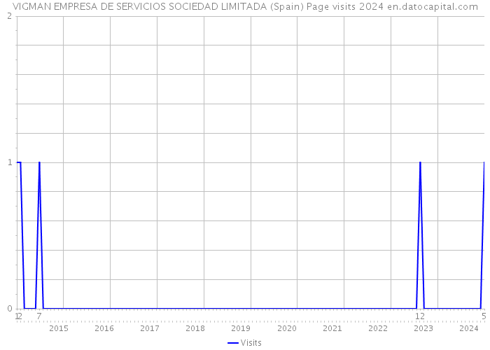 VIGMAN EMPRESA DE SERVICIOS SOCIEDAD LIMITADA (Spain) Page visits 2024 