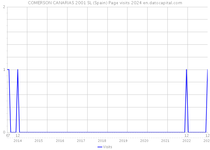 COMERSON CANARIAS 2001 SL (Spain) Page visits 2024 