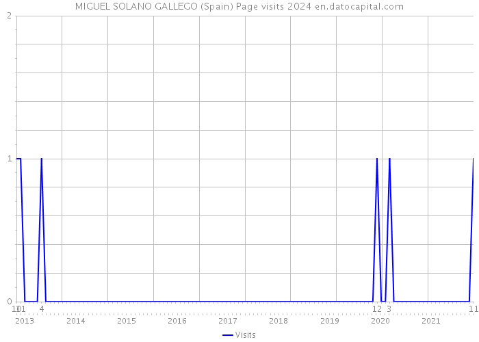 MIGUEL SOLANO GALLEGO (Spain) Page visits 2024 