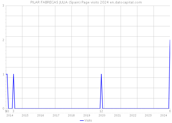 PILAR FABREGAS JULIA (Spain) Page visits 2024 