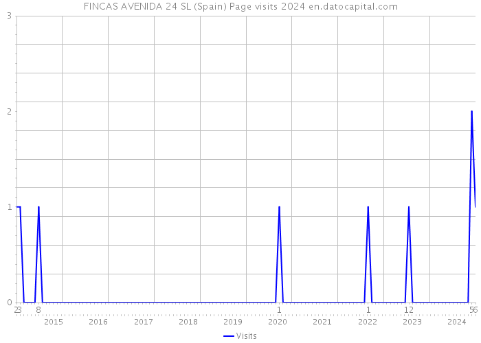 FINCAS AVENIDA 24 SL (Spain) Page visits 2024 