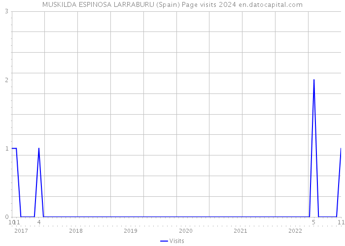 MUSKILDA ESPINOSA LARRABURU (Spain) Page visits 2024 