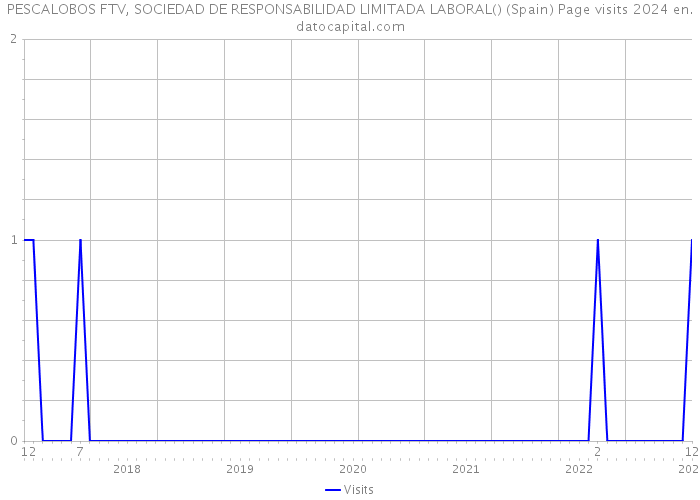 PESCALOBOS FTV, SOCIEDAD DE RESPONSABILIDAD LIMITADA LABORAL() (Spain) Page visits 2024 