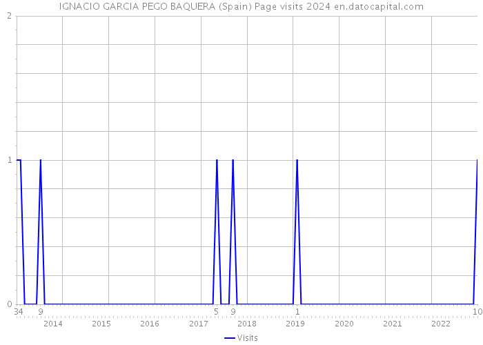 IGNACIO GARCIA PEGO BAQUERA (Spain) Page visits 2024 