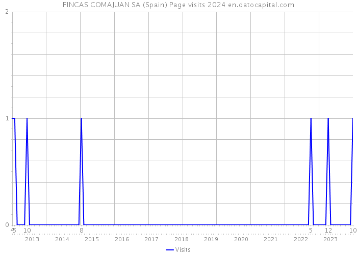 FINCAS COMAJUAN SA (Spain) Page visits 2024 