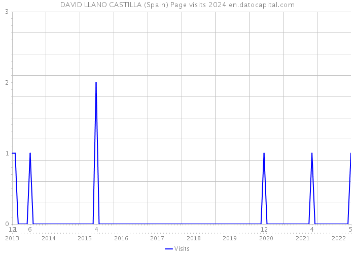 DAVID LLANO CASTILLA (Spain) Page visits 2024 