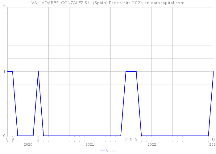 VALLADARES-GONZALEZ S.L. (Spain) Page visits 2024 