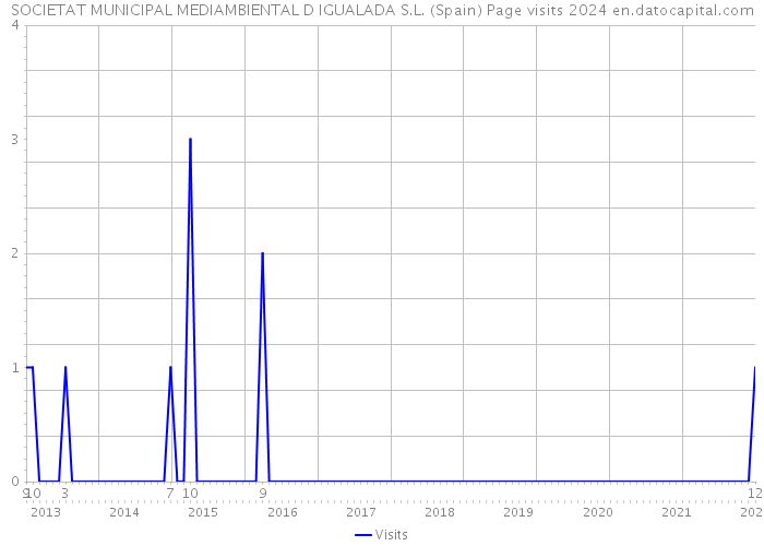 SOCIETAT MUNICIPAL MEDIAMBIENTAL D IGUALADA S.L. (Spain) Page visits 2024 