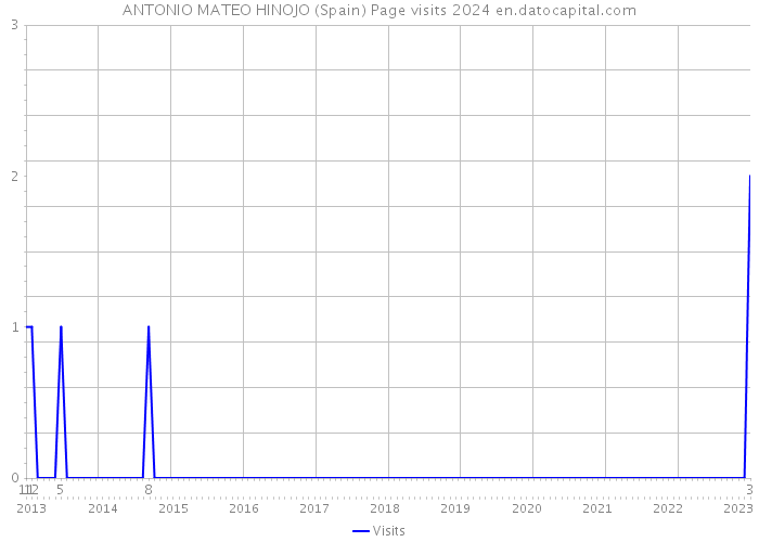 ANTONIO MATEO HINOJO (Spain) Page visits 2024 