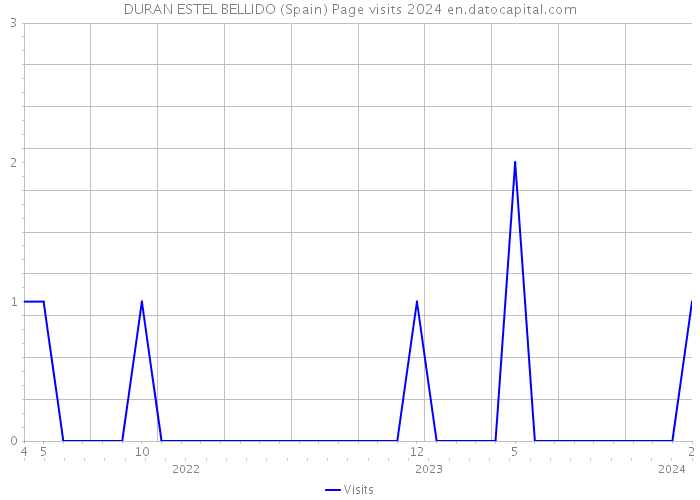 DURAN ESTEL BELLIDO (Spain) Page visits 2024 