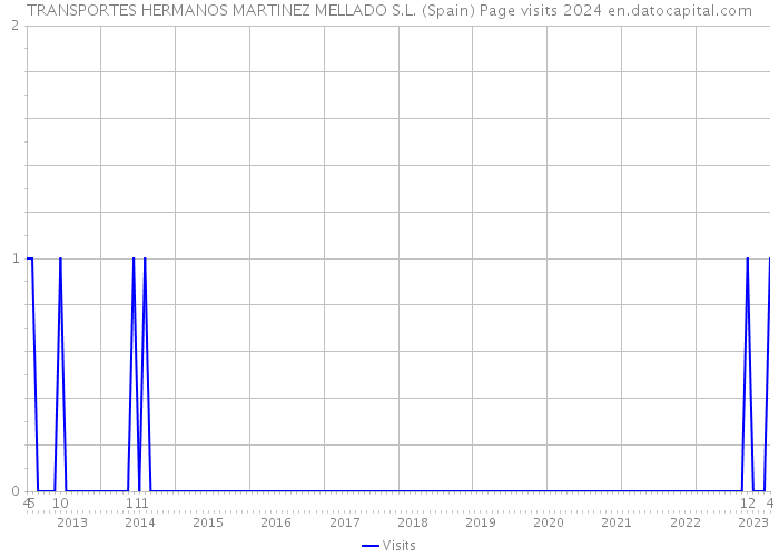 TRANSPORTES HERMANOS MARTINEZ MELLADO S.L. (Spain) Page visits 2024 