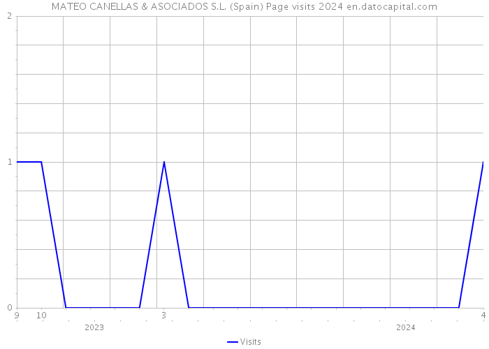 MATEO CANELLAS & ASOCIADOS S.L. (Spain) Page visits 2024 