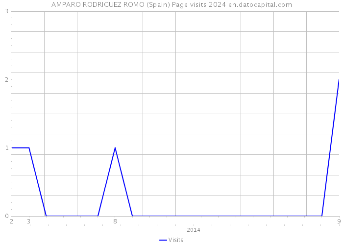 AMPARO RODRIGUEZ ROMO (Spain) Page visits 2024 