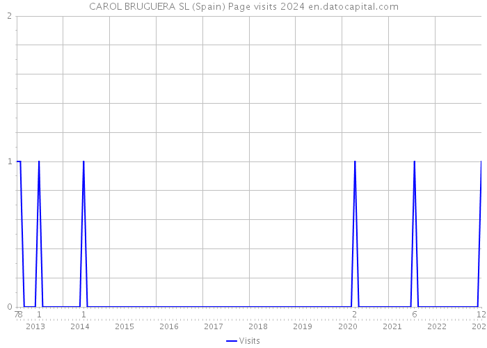 CAROL BRUGUERA SL (Spain) Page visits 2024 