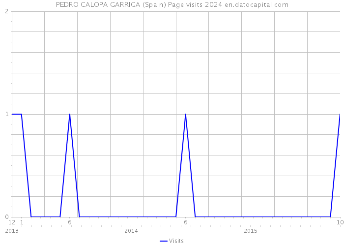 PEDRO CALOPA GARRIGA (Spain) Page visits 2024 