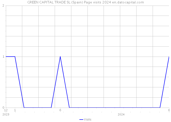 GREEN CAPITAL TRADE SL (Spain) Page visits 2024 