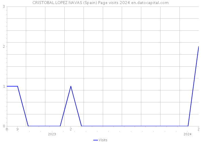 CRISTOBAL LOPEZ NAVAS (Spain) Page visits 2024 
