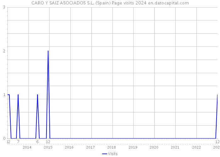 CARO Y SAIZ ASOCIADOS S.L. (Spain) Page visits 2024 