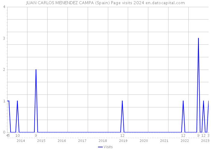 JUAN CARLOS MENENDEZ CAMPA (Spain) Page visits 2024 