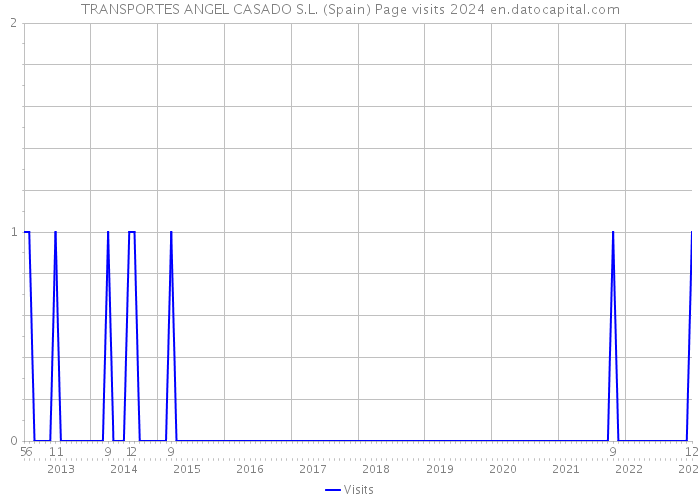 TRANSPORTES ANGEL CASADO S.L. (Spain) Page visits 2024 