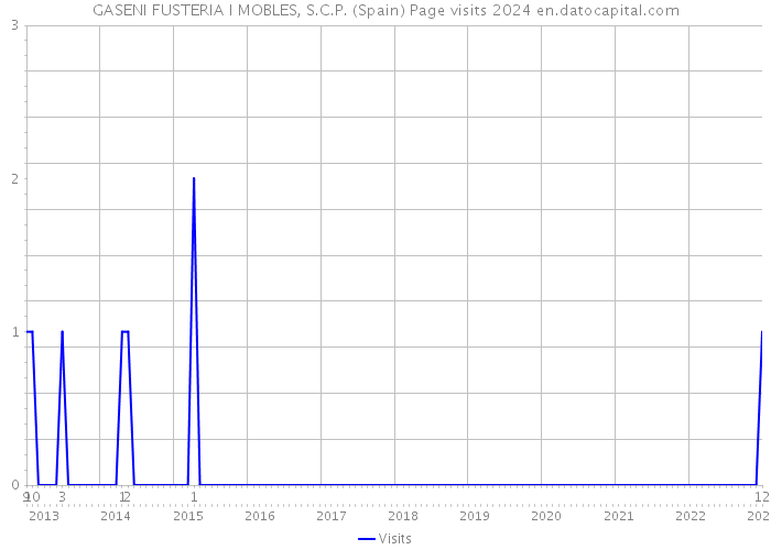 GASENI FUSTERIA I MOBLES, S.C.P. (Spain) Page visits 2024 