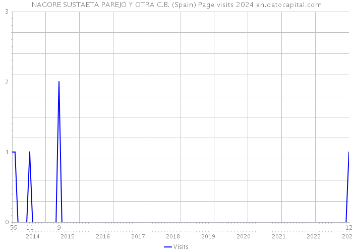 NAGORE SUSTAETA PAREJO Y OTRA C.B. (Spain) Page visits 2024 