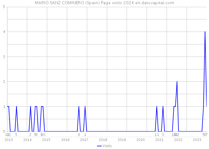 MARIO SANZ COMINERO (Spain) Page visits 2024 